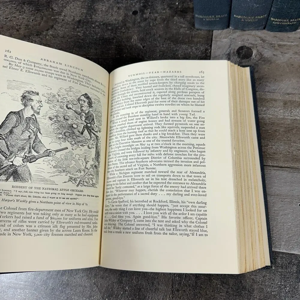 Abraham Lincoln: The‎ War Years, Vol 1-4 by Carl Sandburg; 1939, HC,